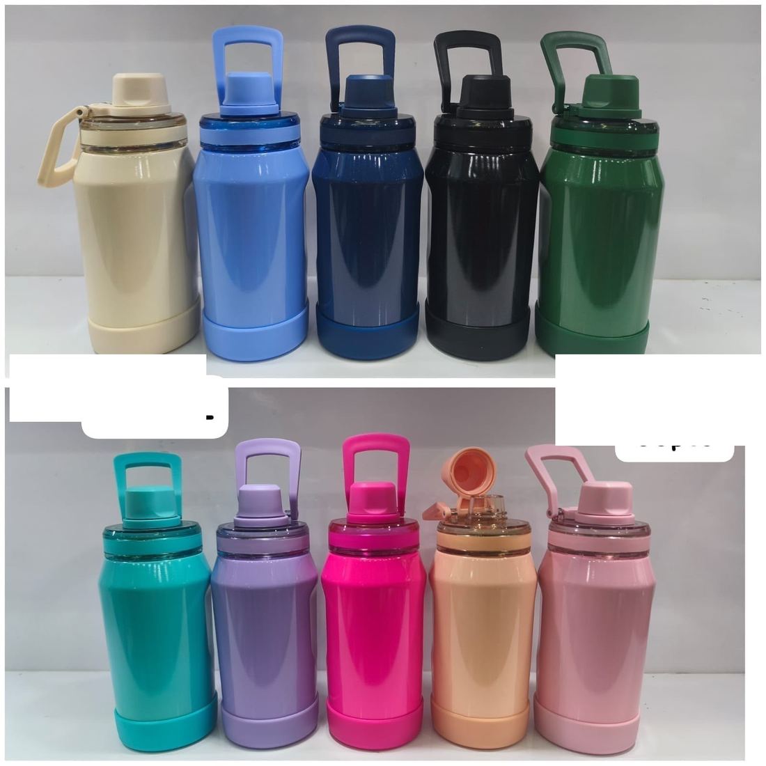 Garrafa Térmica Brilhosa 400ml com Bico — 10 Cores