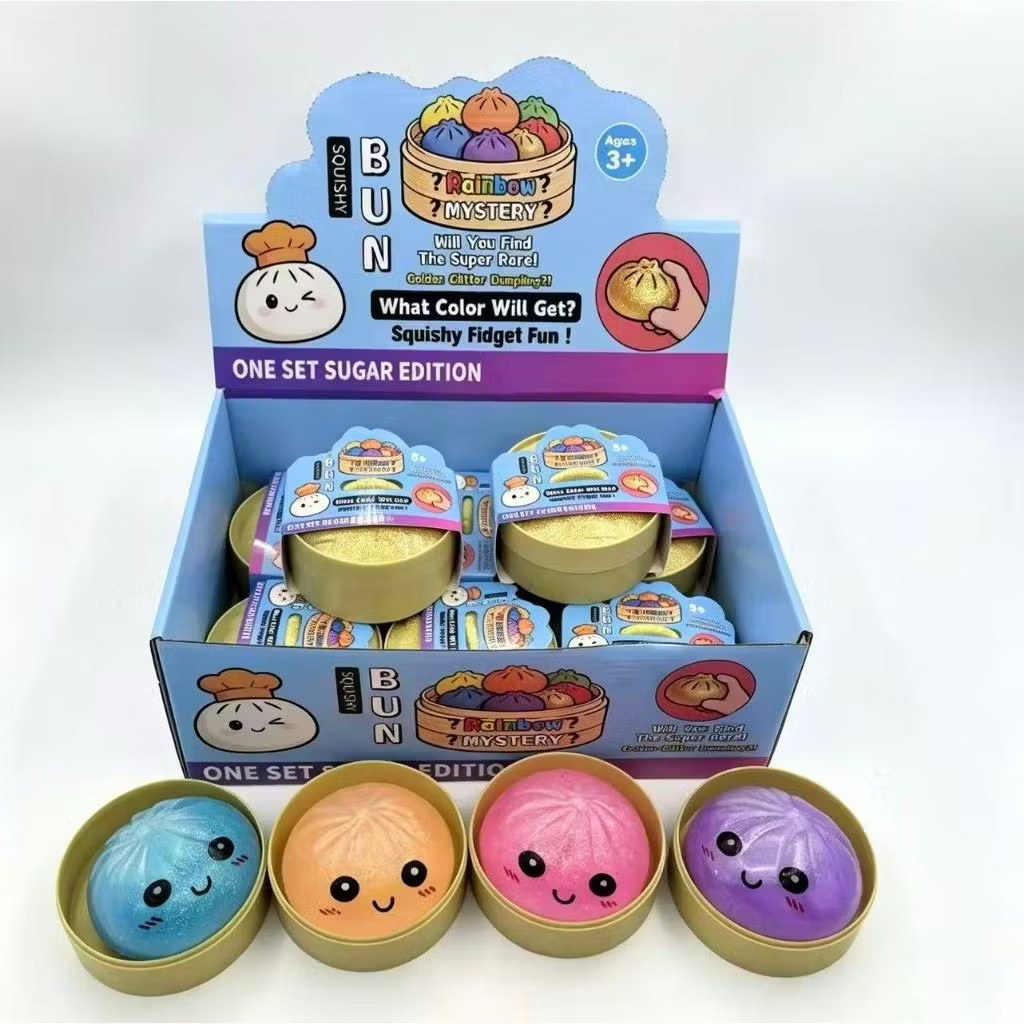Dumpling Squishy Viral TikTok — Bolinho Baozi Surpresa Pãozinho