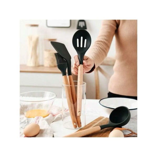 Kit 12 peças de Utensílios de Cozinhas | Silicone - Image 7