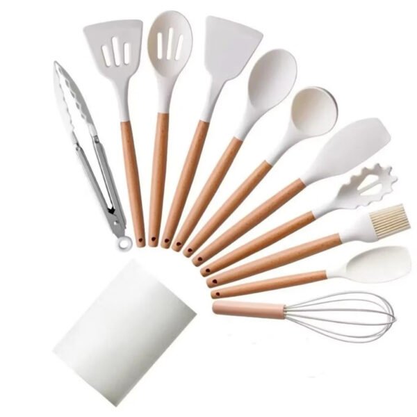 Kit 12 peças de Utensílios de Cozinhas | Silicone - Image 17