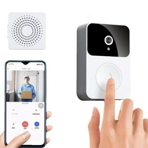 ￼Campainha Com Câmera Inteligente Sem Fio Wi-Fi Hd Interfone Com Áudio Com Visão Noturna - Image 6