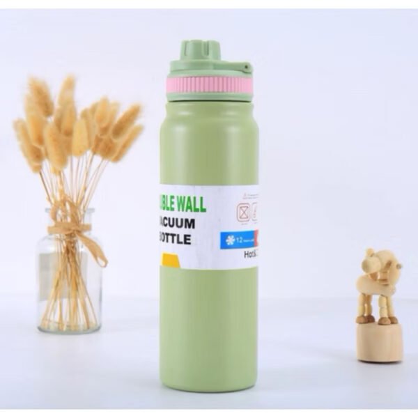 Garrafa Térmica com Alça em Aço Inoxidável - Capacidade de 800ml/com
