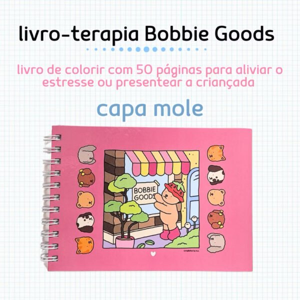 Livro de Colorir Bobbie Goods Capa Dura 50 Folhas 180gr Gramatura Caderno Desenho Pintura Coloring - Image 10
