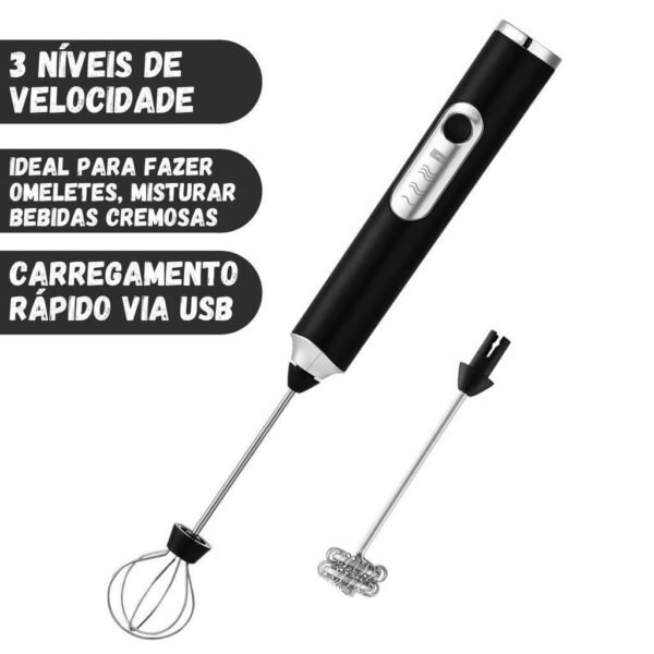 Batedor Misturador Mixer Elétrico para Bebidas Leite café - Image 5