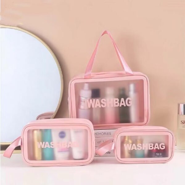1 Bolsa Necessaire Para Maquiagem Cosméticos Divisória Mala Viagem - Image 9