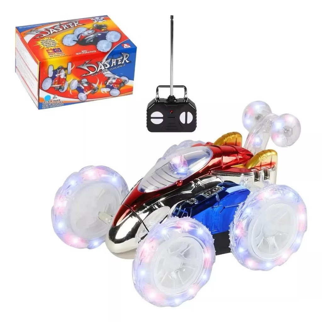 ￼Carro Controle Remoto Maluco Gira 360º C/ Luz Led Brinquedo Carrinho de controle