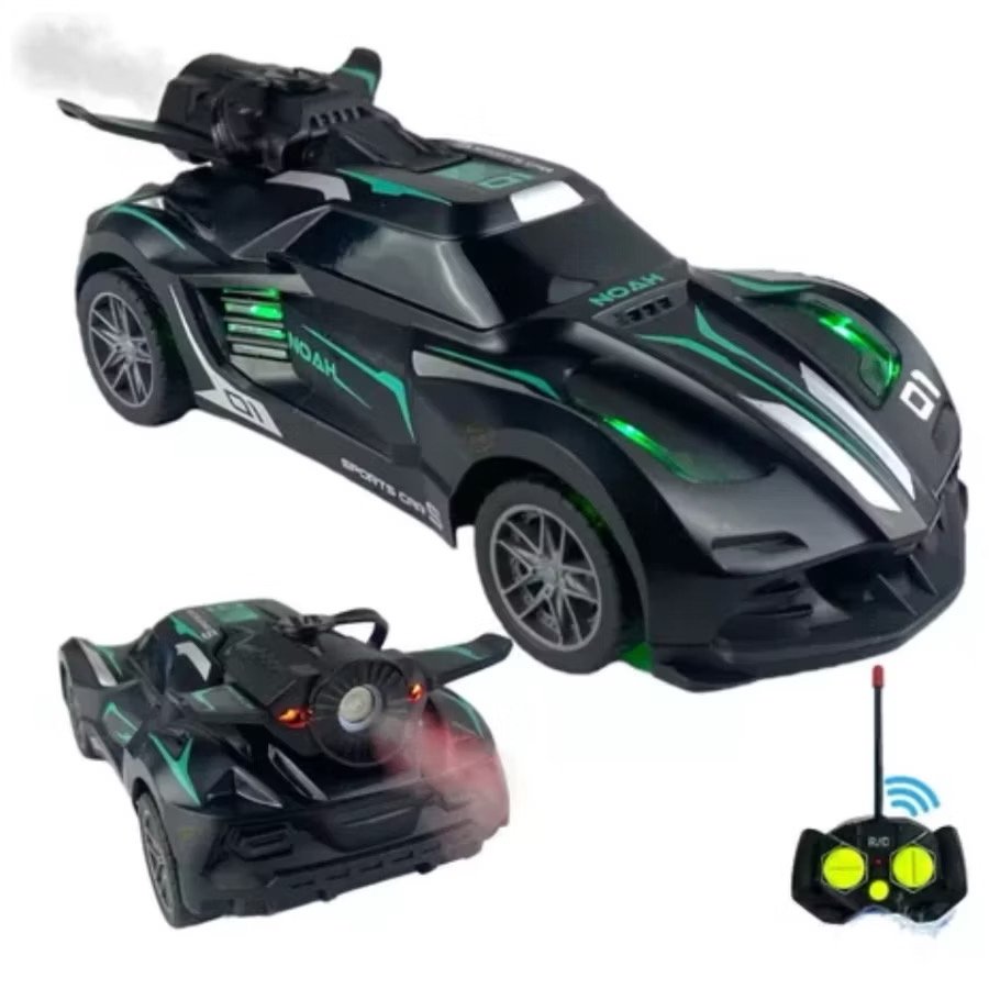 Carrinho Controle Remoto Recarregável Solta Fumaça Brinquedo Infantil Carro