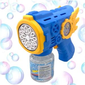 ￼Lança Bolhas de Sabão com Luz Brinquedo Infantil Arminha de Bolha Diversão Crianças